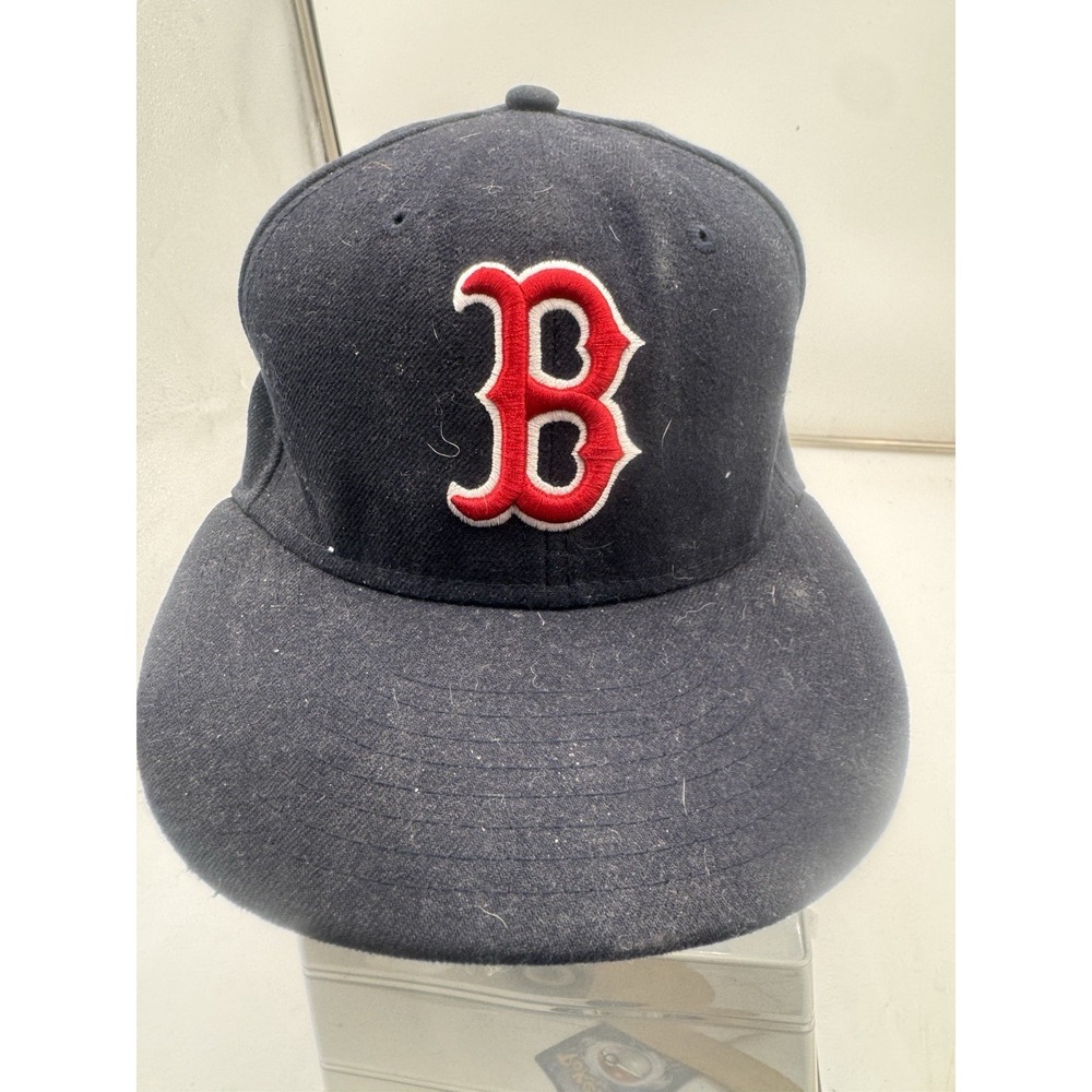 Boston Red Sox New Era 59FIFTY Hat Size 7 Navy MLB On Field Fitted Baseball Cap